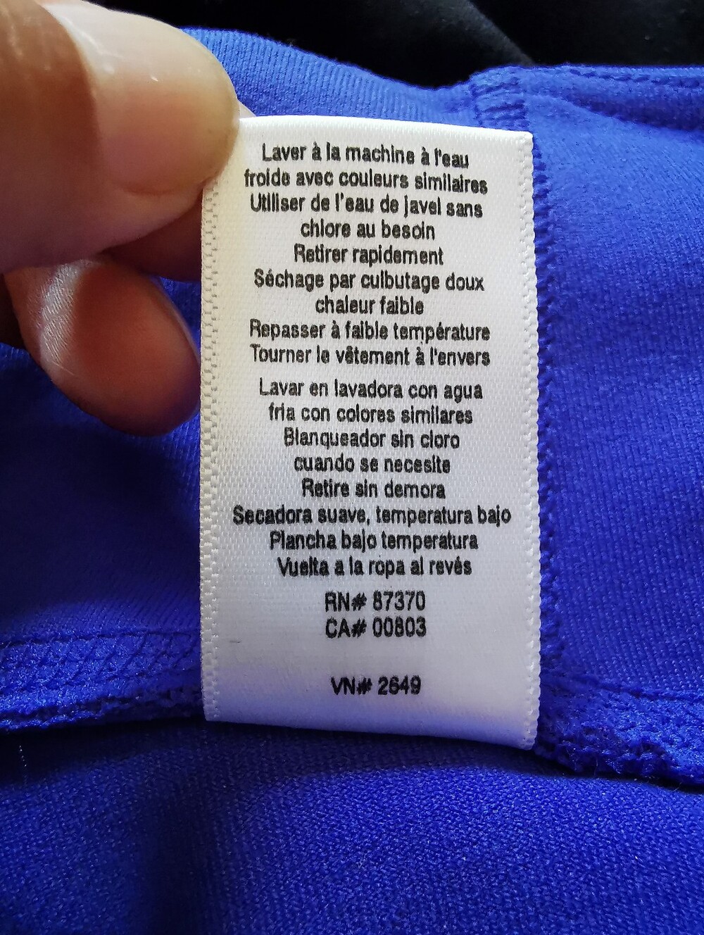 Alo Yoga Alo Illusion 4 Yoga Leggings size L Electric blue and Black - Picture 13 of 13